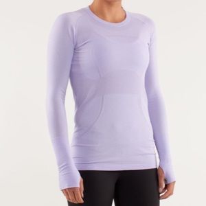 Lululemon Swiftly Tech Long Sleeve in Lilac